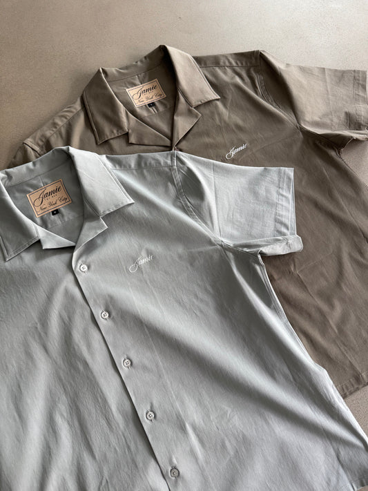 Jamie Cotton Twill Button Up