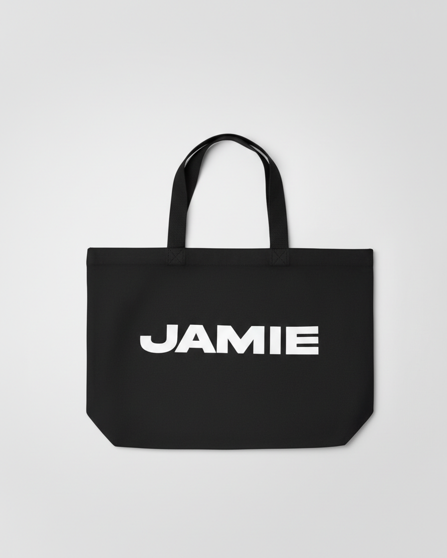 Jamie Black Tote Bag - jamiebyben
